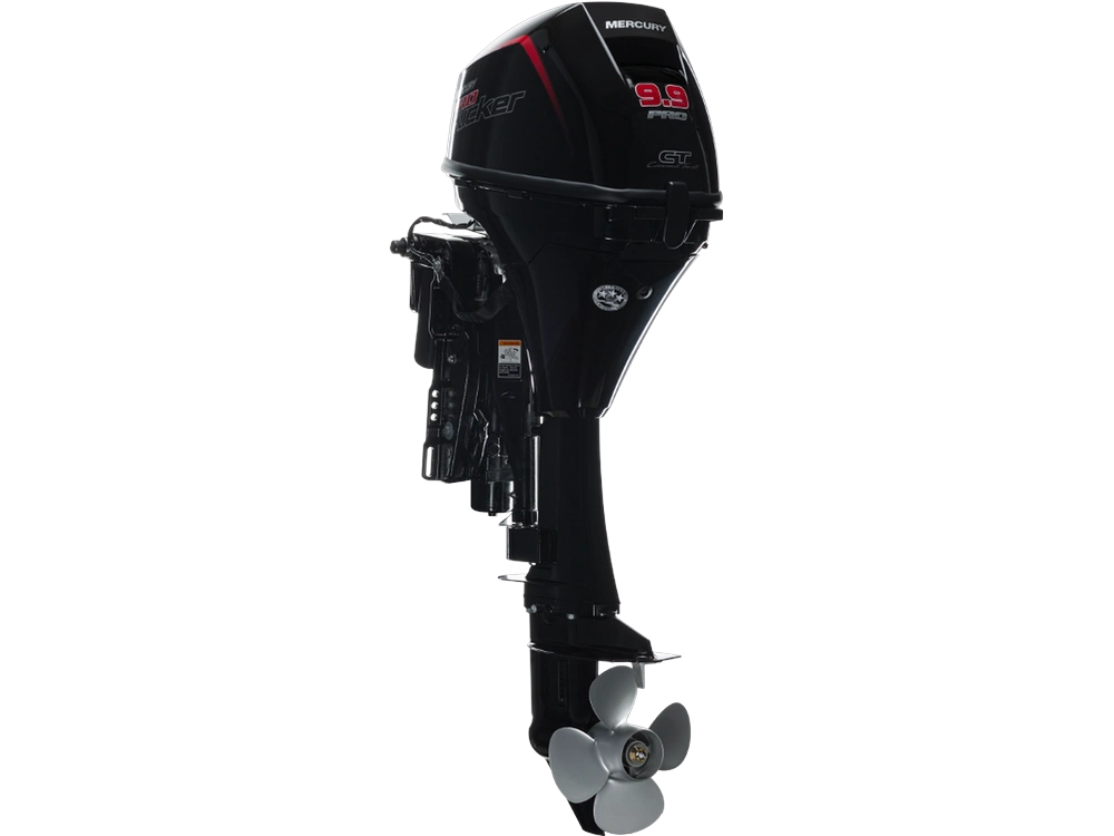 9.9 HorsePower Mercury Outboard motor, rear view