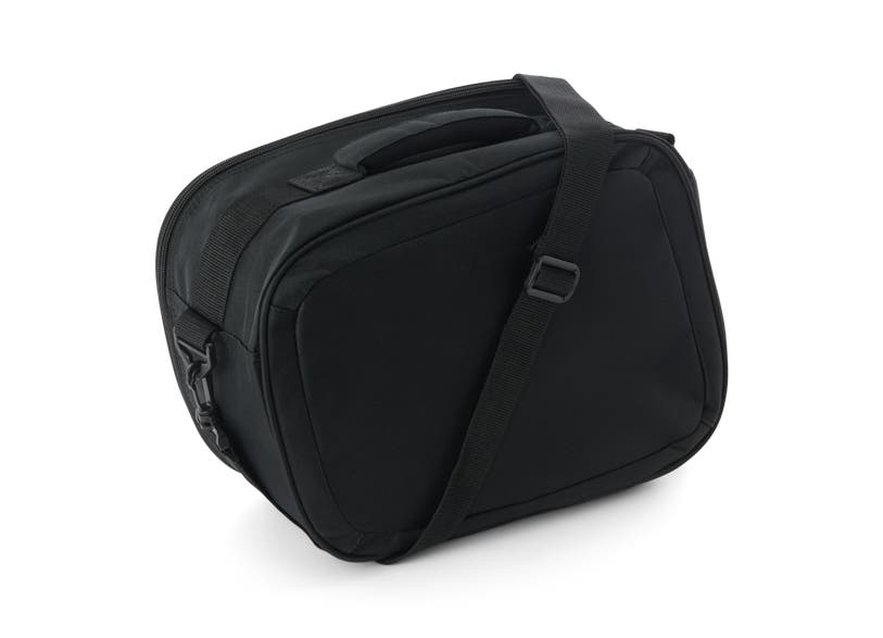 Can-Am Spyder RT soft side cargo travel bag black with shoulder strap and top handle