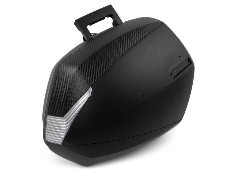 Can-Am Spyder SHAD 36L saddlebag with carbon fiber accent and carry handle, F3 F3-S