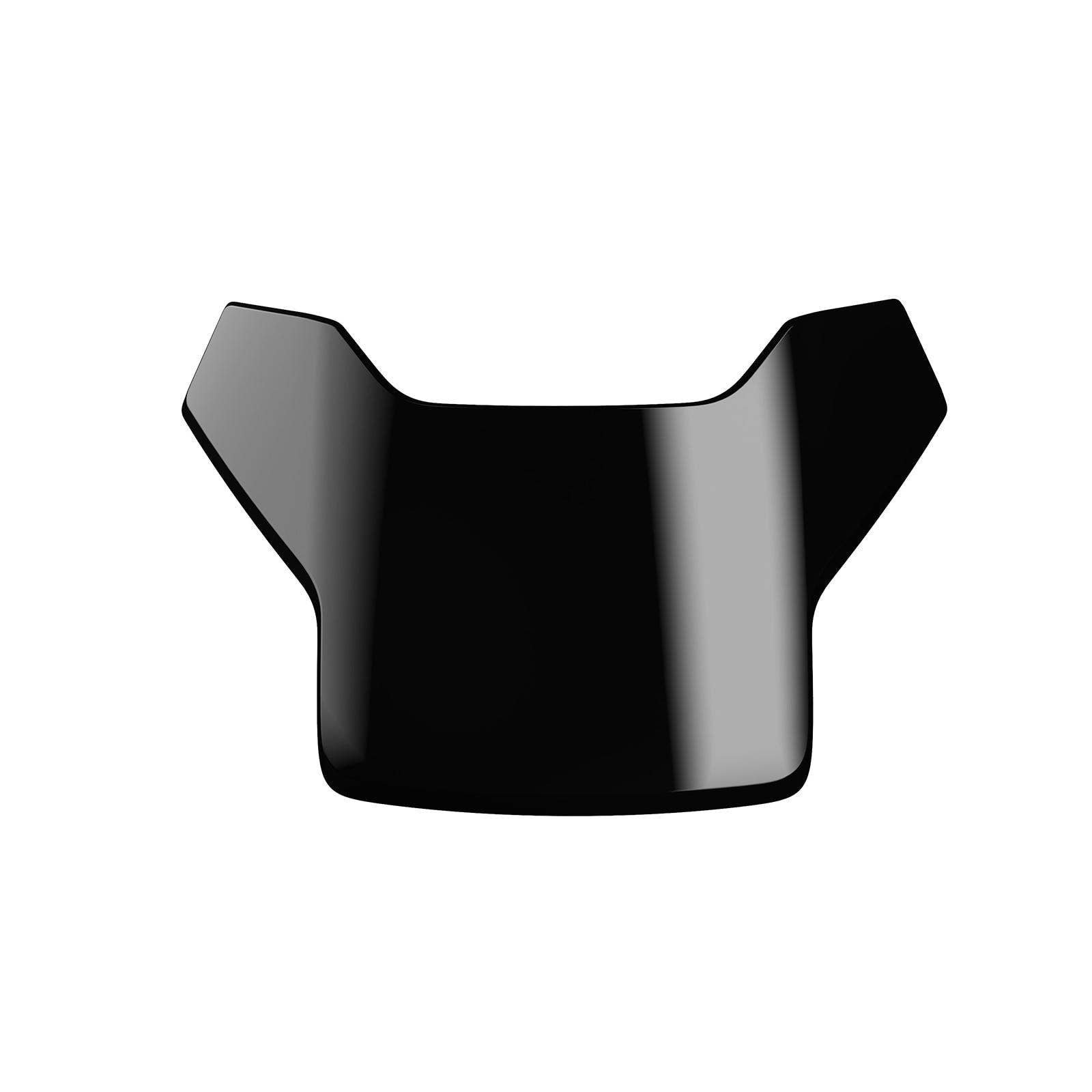 Black Can-Am Classic Hood Accent for Ryker three-wheeler, glossy panel front view