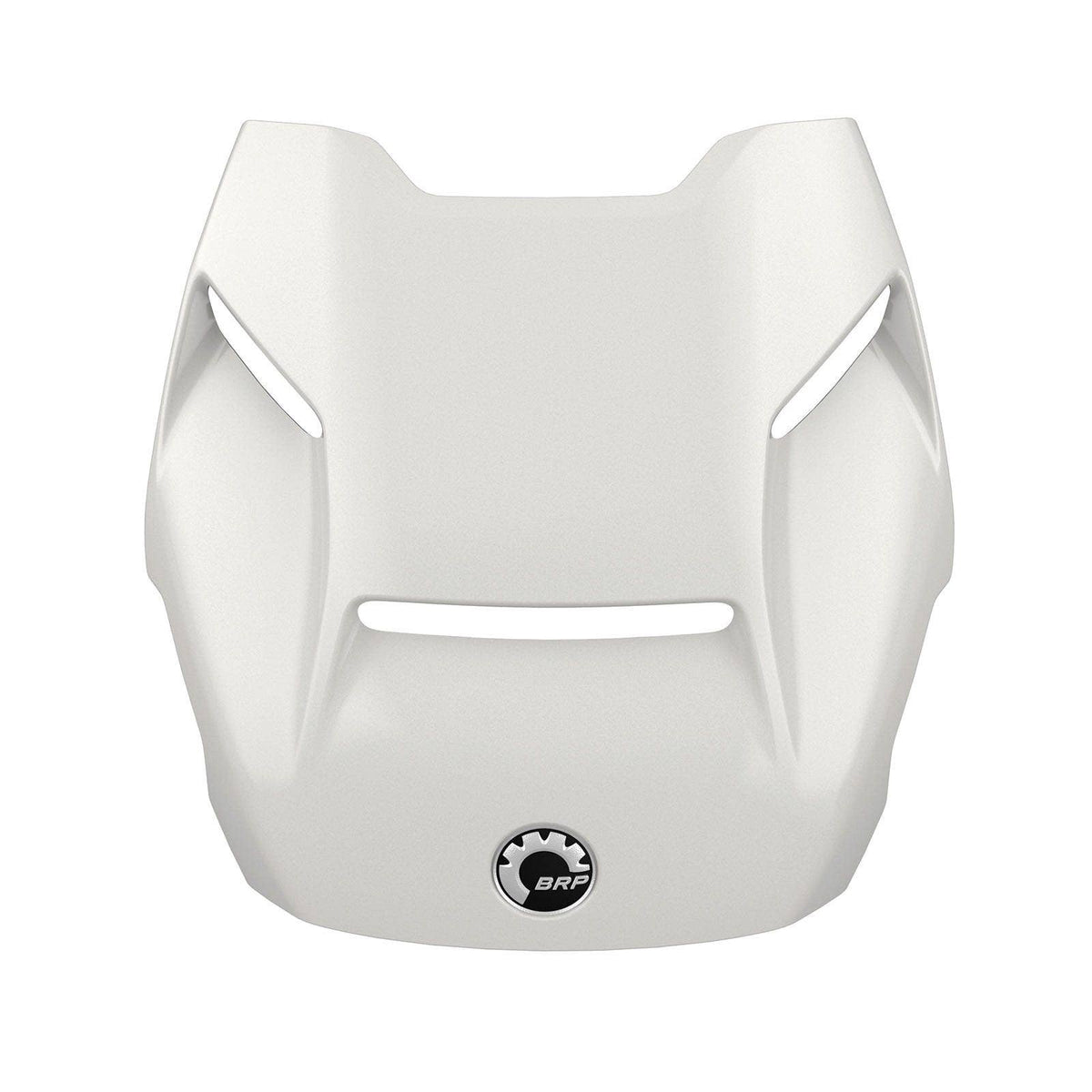 White Can-Am Ryker Epic Hood front cover with BRP logo, front view
