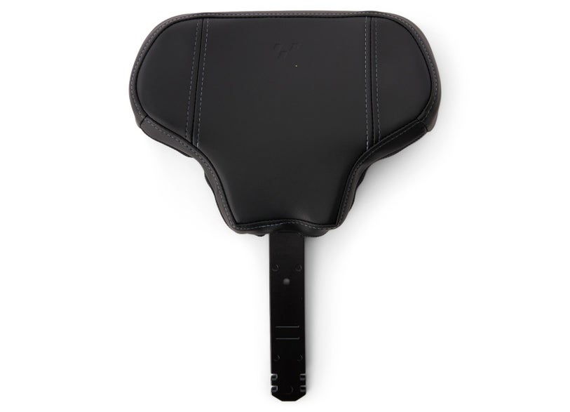 Can-Am Spyder RT adjustable driver backrest 2020 and up, black padded cushion with mounting bracket