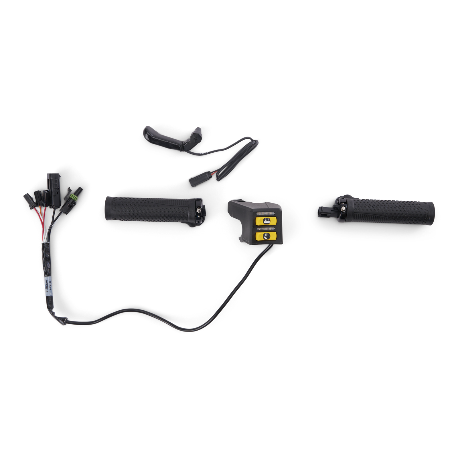 Can-Am Ryker heated grips kit with wiring harness and dual-mode switch control