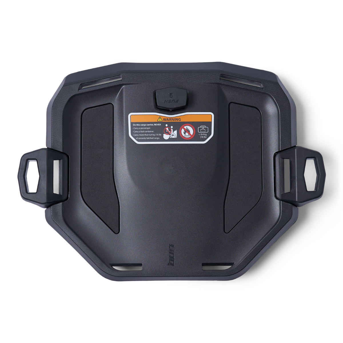 Can-Am Ryker LinQ cargo plate top view black mounting attachment for all Ryker models