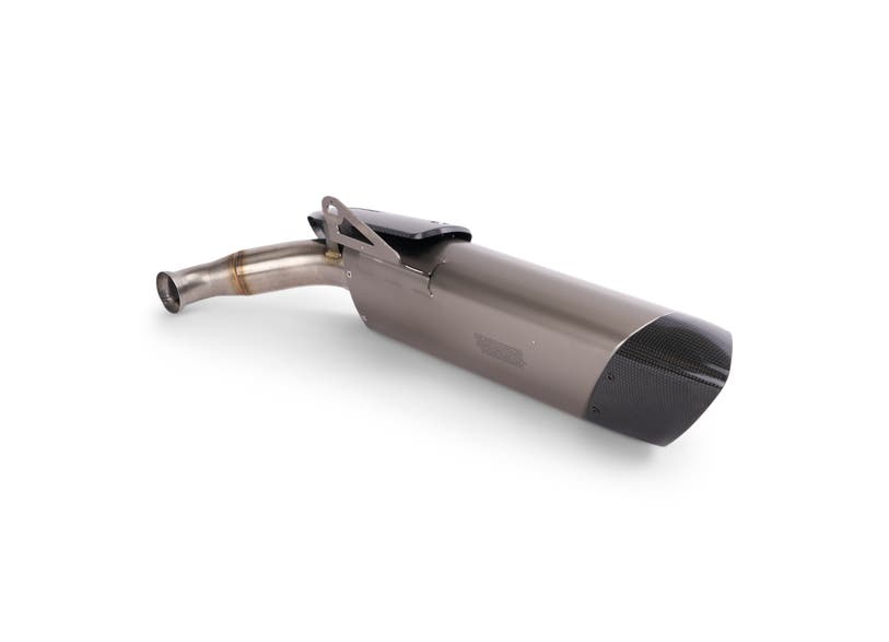 Can-Am Spyder RT Akrapovič slip-on exhaust with carbon fiber tip, titanium muffler