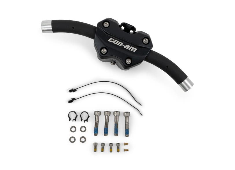 Can-Am Spyder RT adjustable handlebar kit with mounting clamp and hardware, 2023 and prior