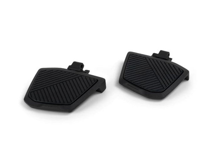 Can-Am Ryker black rubber floorboards pair with textured grip surface
