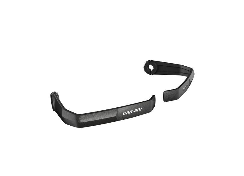 Can-Am Origin and Pulse black aluminum handguards for EV motorcycles