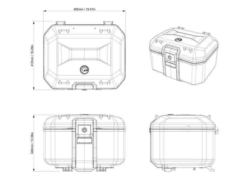Can-Am Canyon Aluminum Top Case