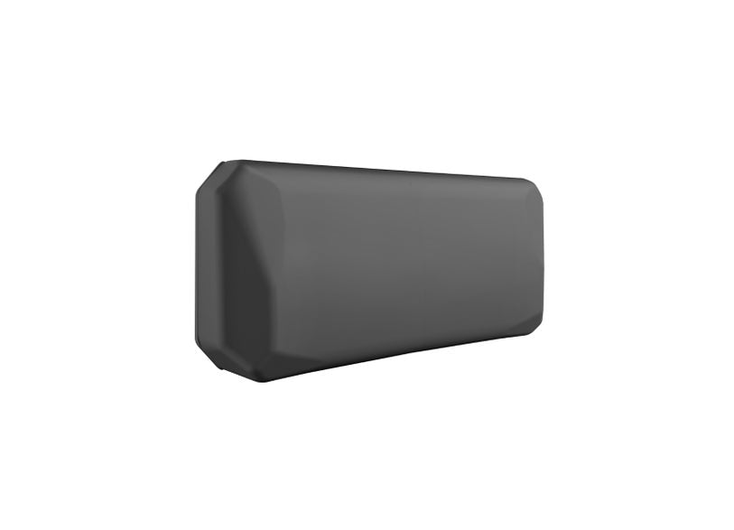 Can-Am Origin Pulse LinQ 36L top case backrest pad, black cushion angled view