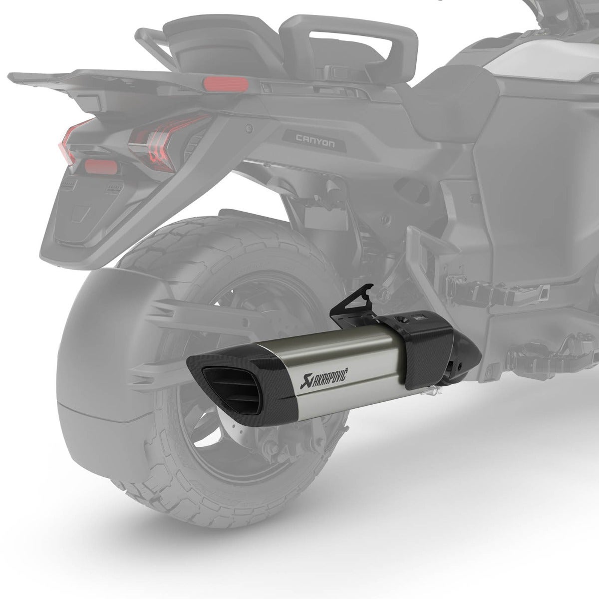 Can-Am Canyon Akrapovič exhaust installed