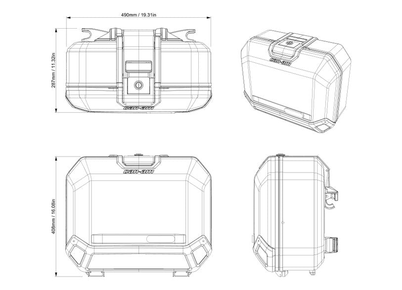 Can-Am Canyon Aluminum Side Cases