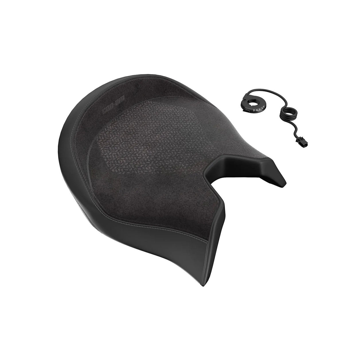 Can-Am Ryker heated comfort seat black with synthetic suede center and heating harness