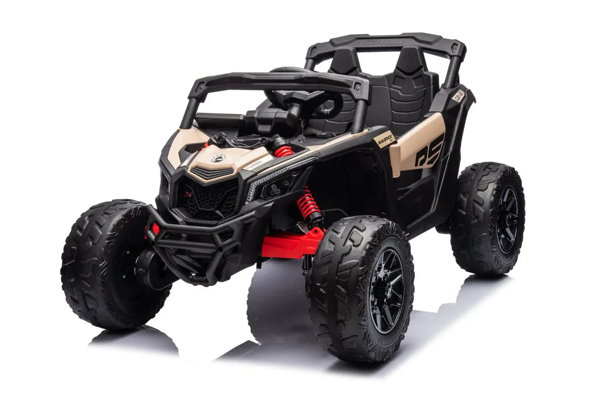Can Am Maverick 24V 1-Seater UTV - Kids Electric Ride-On, KHAKI, FR7590-KHAKI