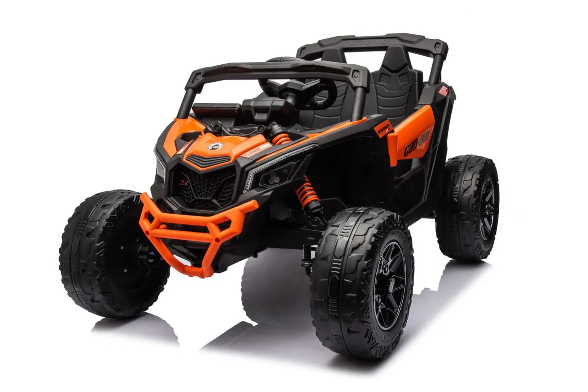 Can Am Maverick 24V 1-Seater UTV - Kids Electric Ride-On, ORANGE, FR7590-ORANGE