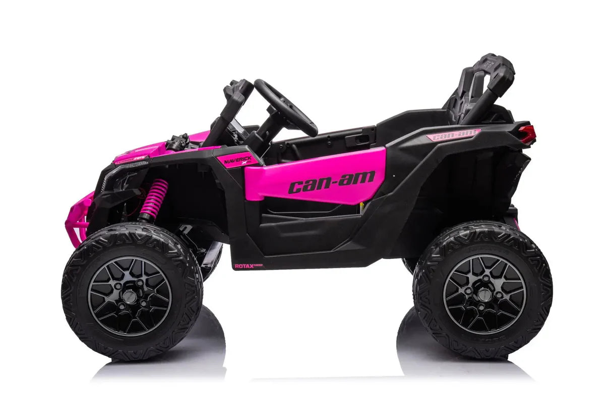 Can Am Maverick 24V 1-Seater UTV - Kids Electric Ride-On, PINK, FR7590-PINK