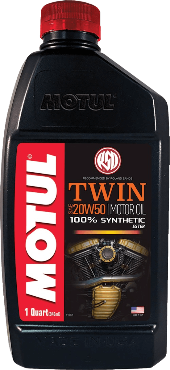 MOTUL - TWIN 4T 20W50 100% SYNTH (1 QT) (MADE IN US)