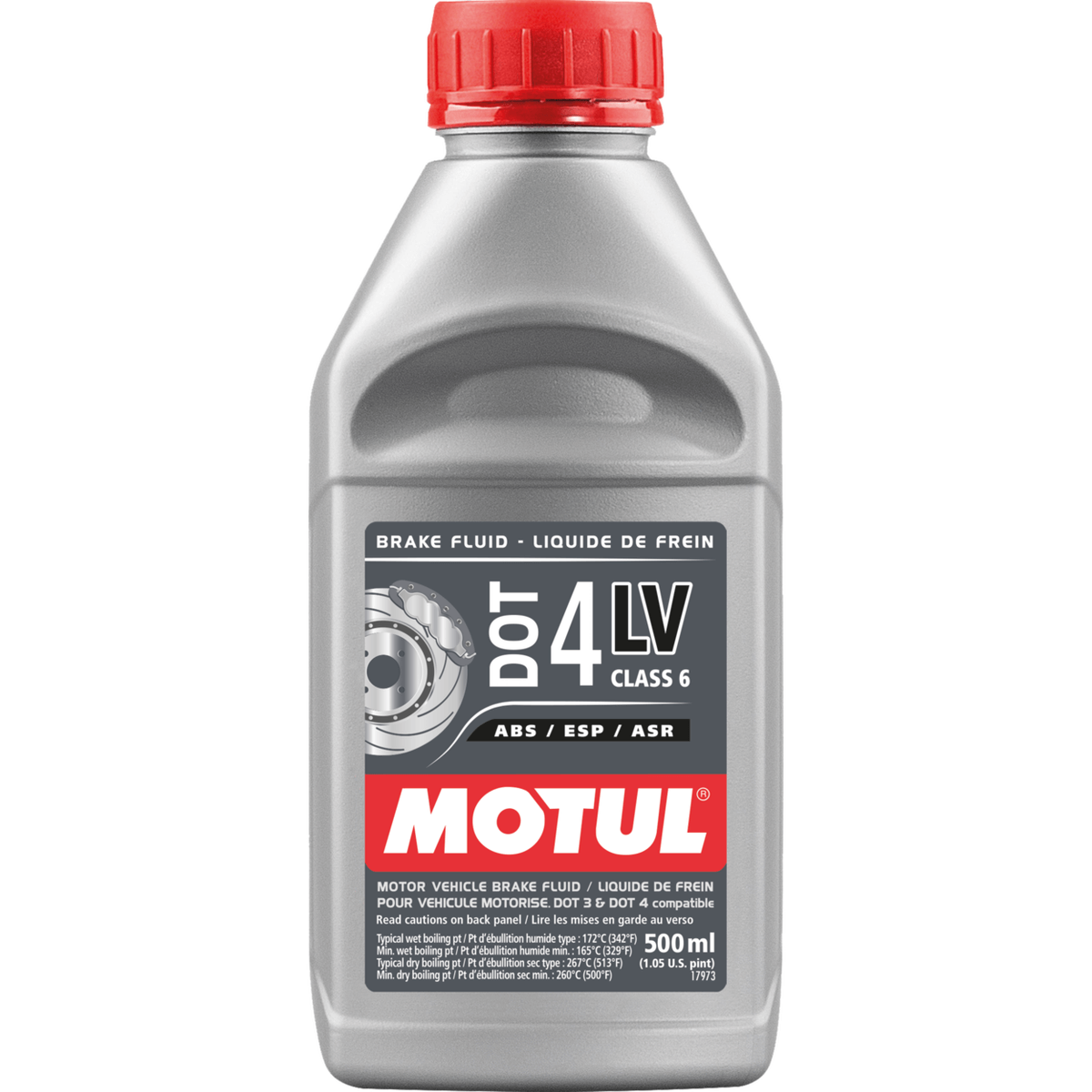 MOTUL - BRAKE FLUID DOT 4 LV 500ML (MADE USA)