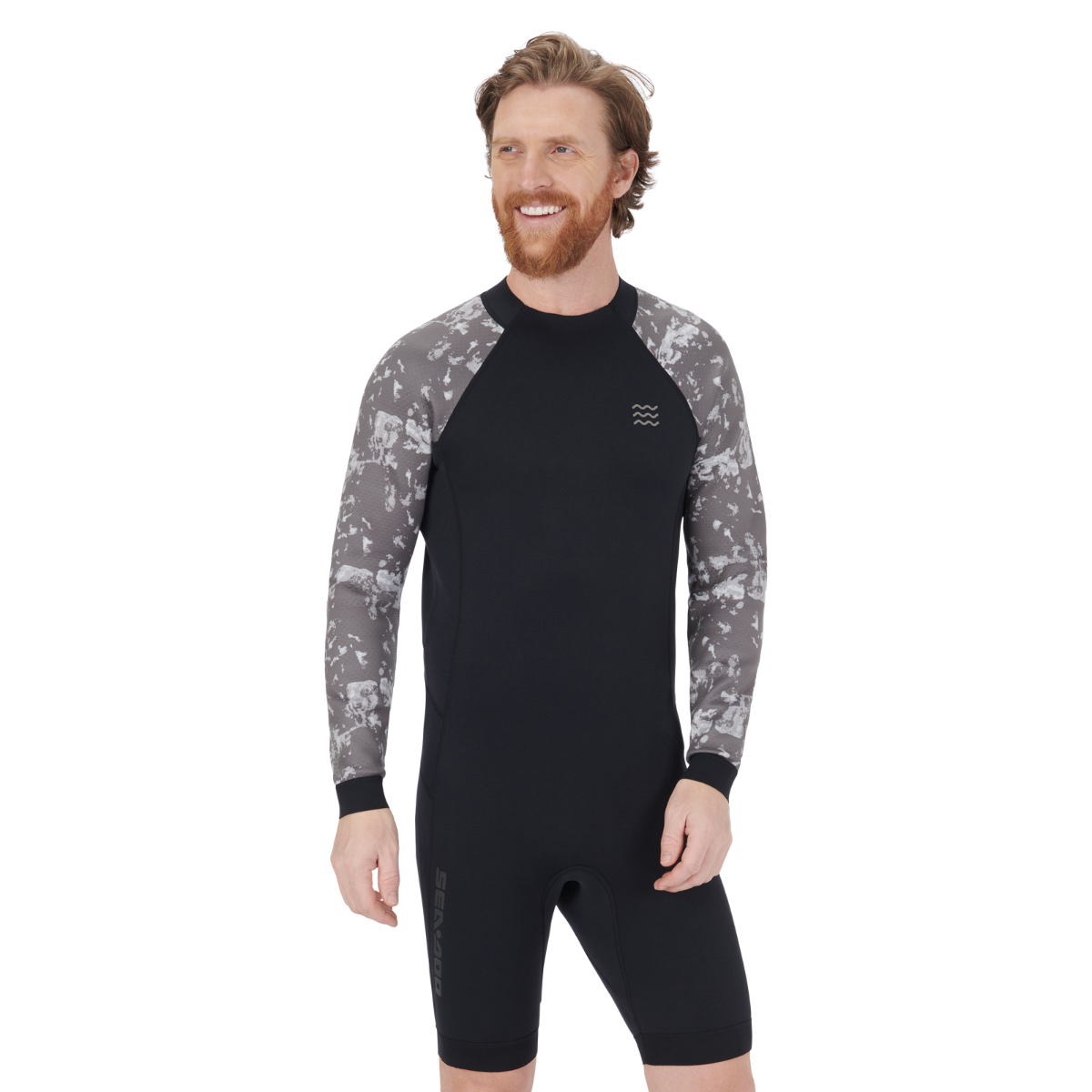 Sea-Doo Men's 2/2 mm Shorty Wetsuit Long-Sleeve