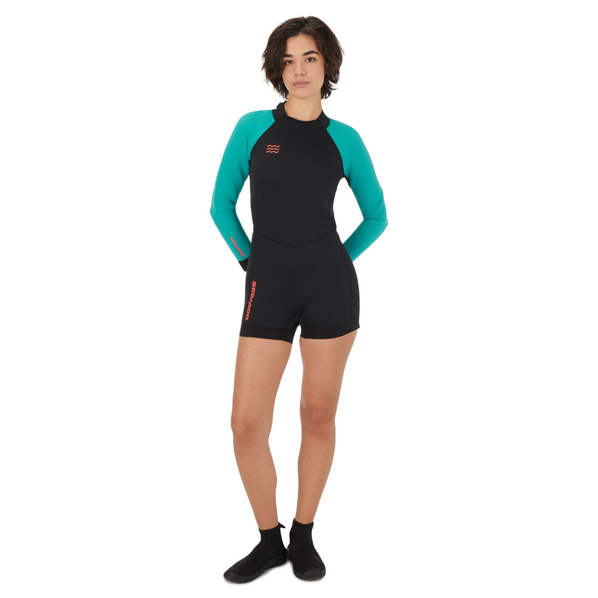 Women's 2mm Shorty Wetsuit Long Sleeves