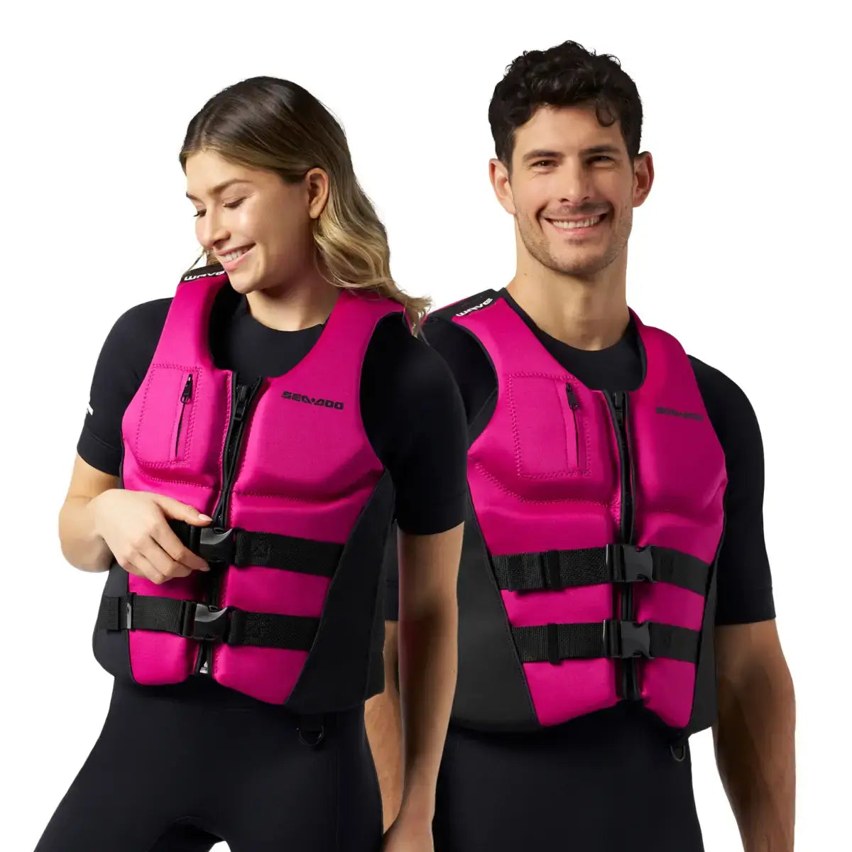 SEADOO ライフジャケット SCS レッド/ブラック Sea-Doo Wave PFD Life Jacket Unisex Vest, 287037Sea-Doo Men's