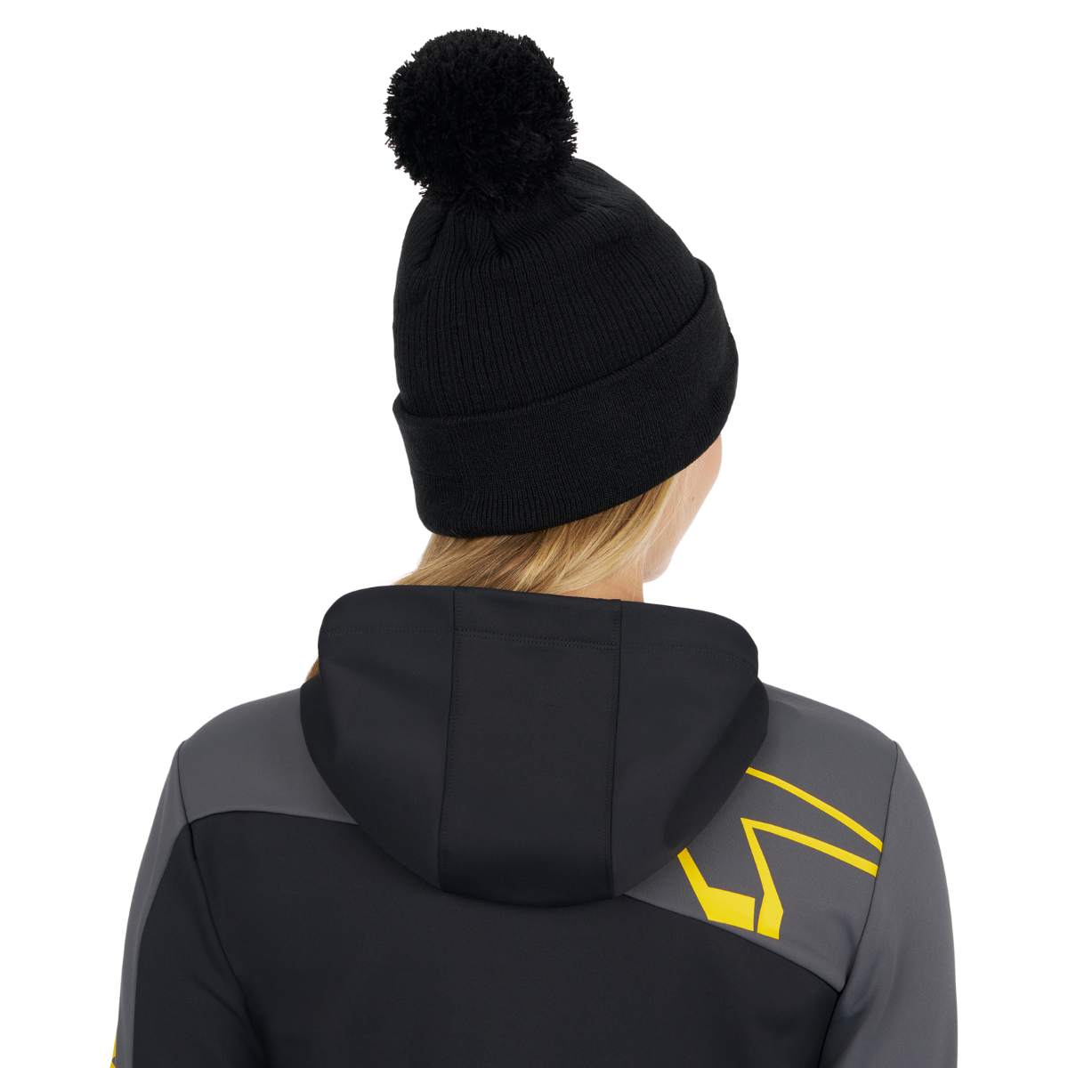 Ski-Doo Unisex Pom-Pom Beanie in Black, back