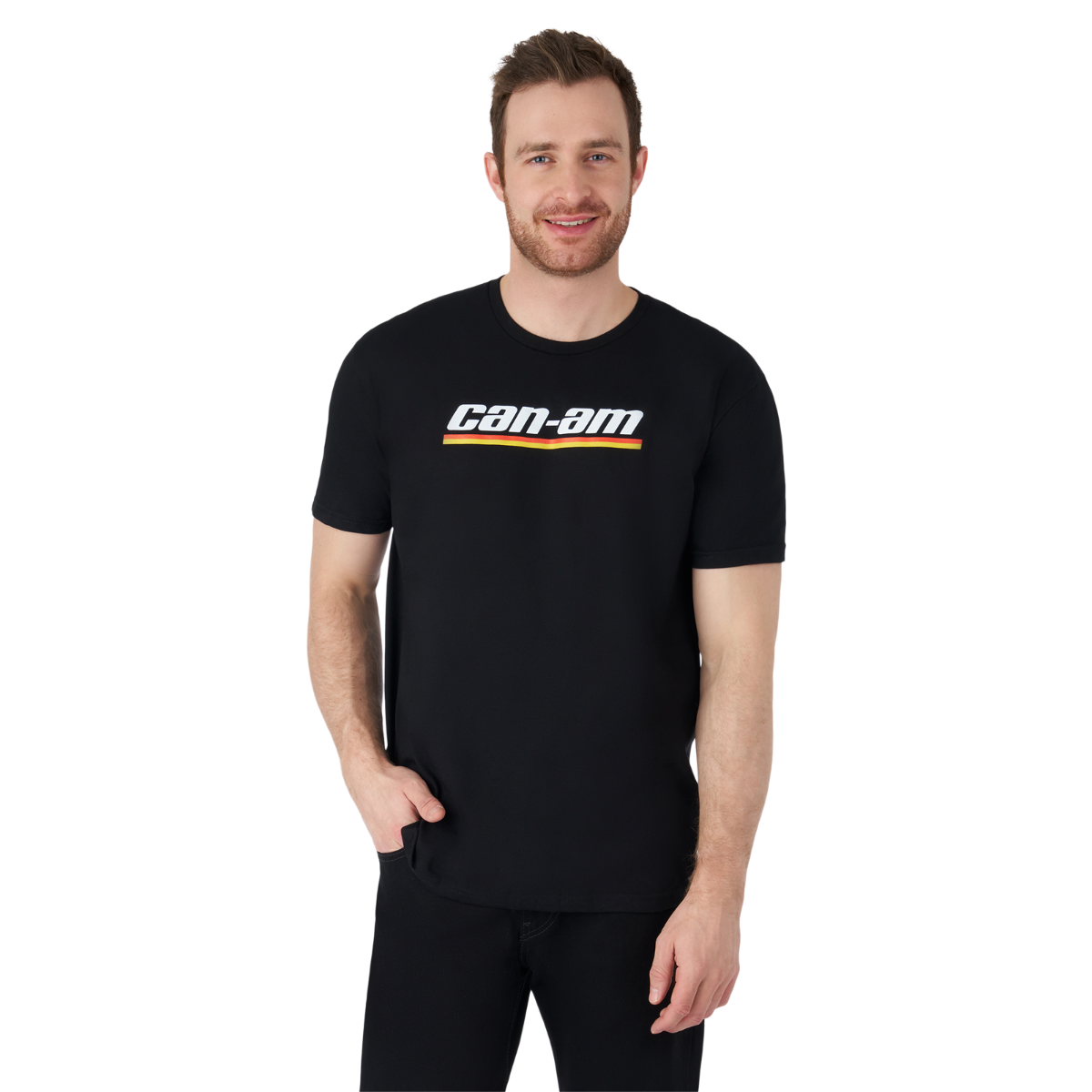 Can-Am Men's Emblem T-Shirt Black, front