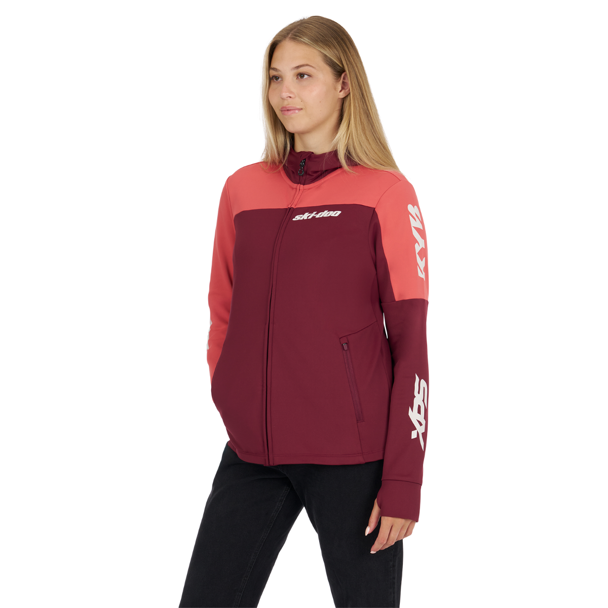 Ski-Doo Women's X-Team Edition Sno-X Zip-Up in Wine, 288192