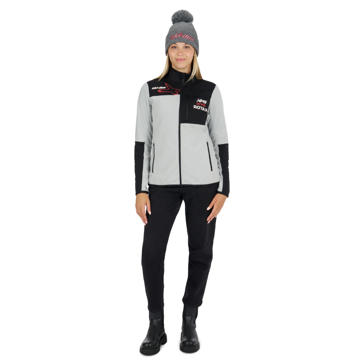 Ski-Doo Women's X-Team Edition Micro-Fleece in Grey 288193, alternate view 1