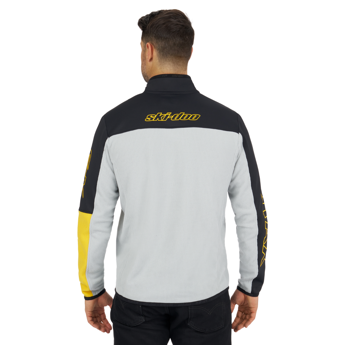 Ski-Doo Men's X-Team Edition Micro-Fleece in Grey 288194, alternate view 2