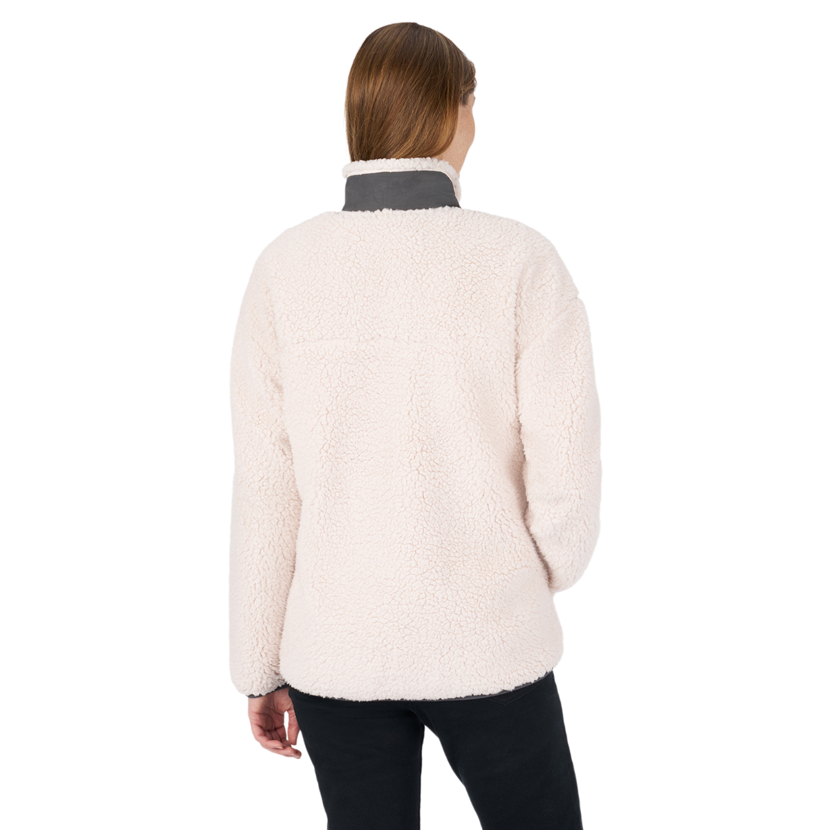 Ski-Doo Women's 1/4 zip Sherpa Fleece - Ivory M