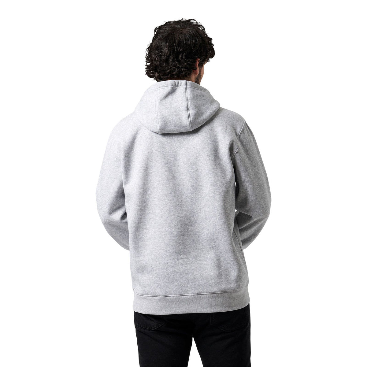 Ski-Doo Men's Signature Pullover Hoodie in Grey, back