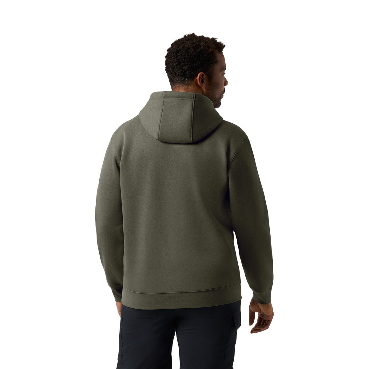 Can-Am Men's Emblem Pullover Hoodie Army Green, back