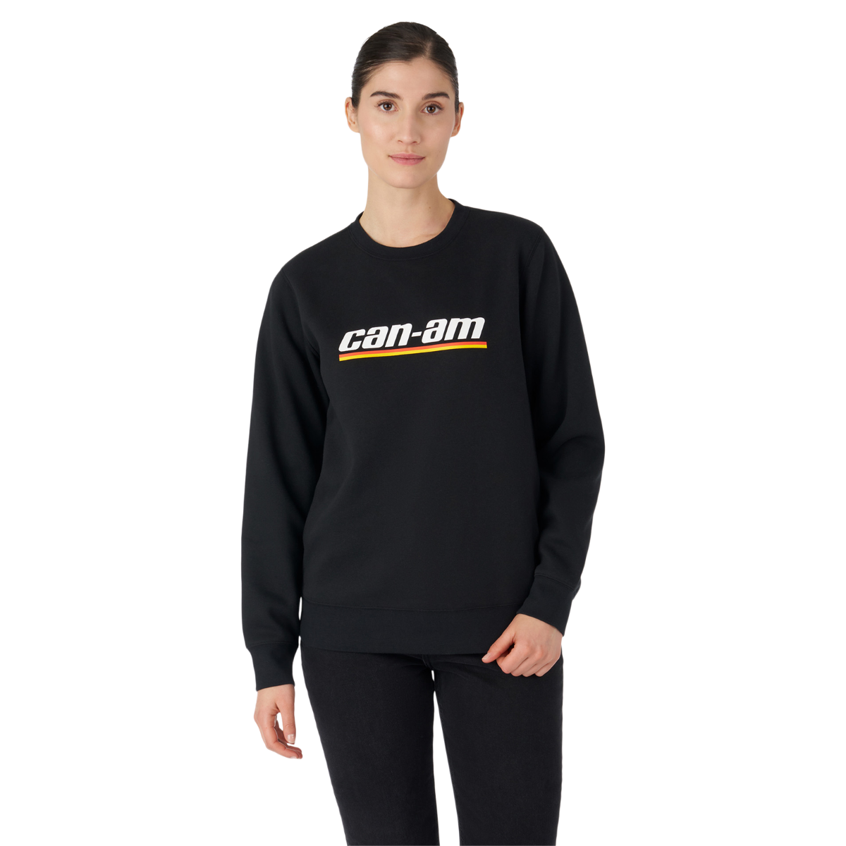Can-Am Women's Emblem Crewneck Black, front