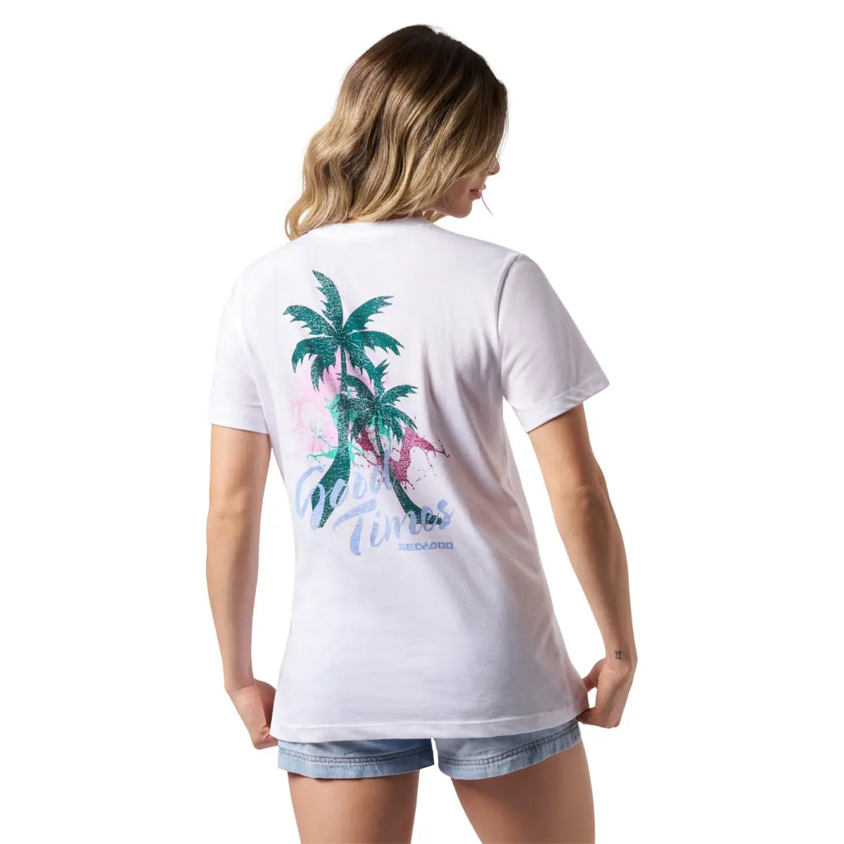 Sea-Doo Women's Good Times T-Shirt - Casual Cotton Lifestyle Tee, 288263