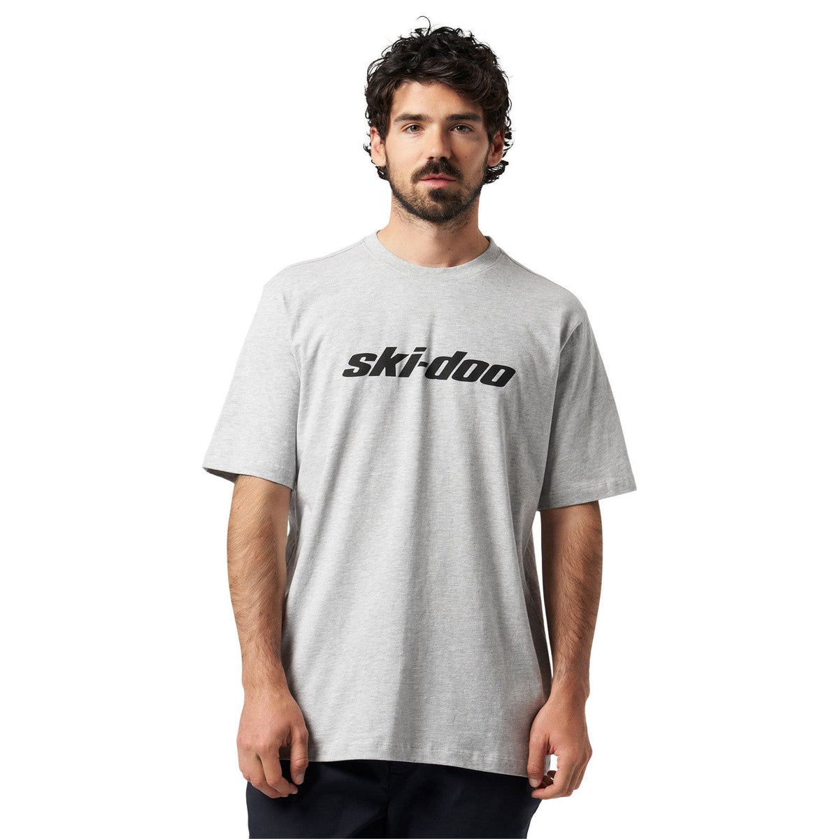 Ski-Doo Men's Signature T-Shirt in Heather Grey, 288300