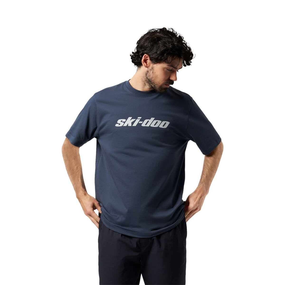 Ski-Doo Men's Signature T-Shirt in Denim Blue, 288300