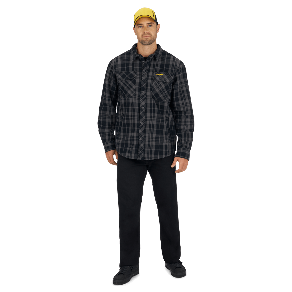 Ski-Doo Men's Plaid Bonded Overshirt