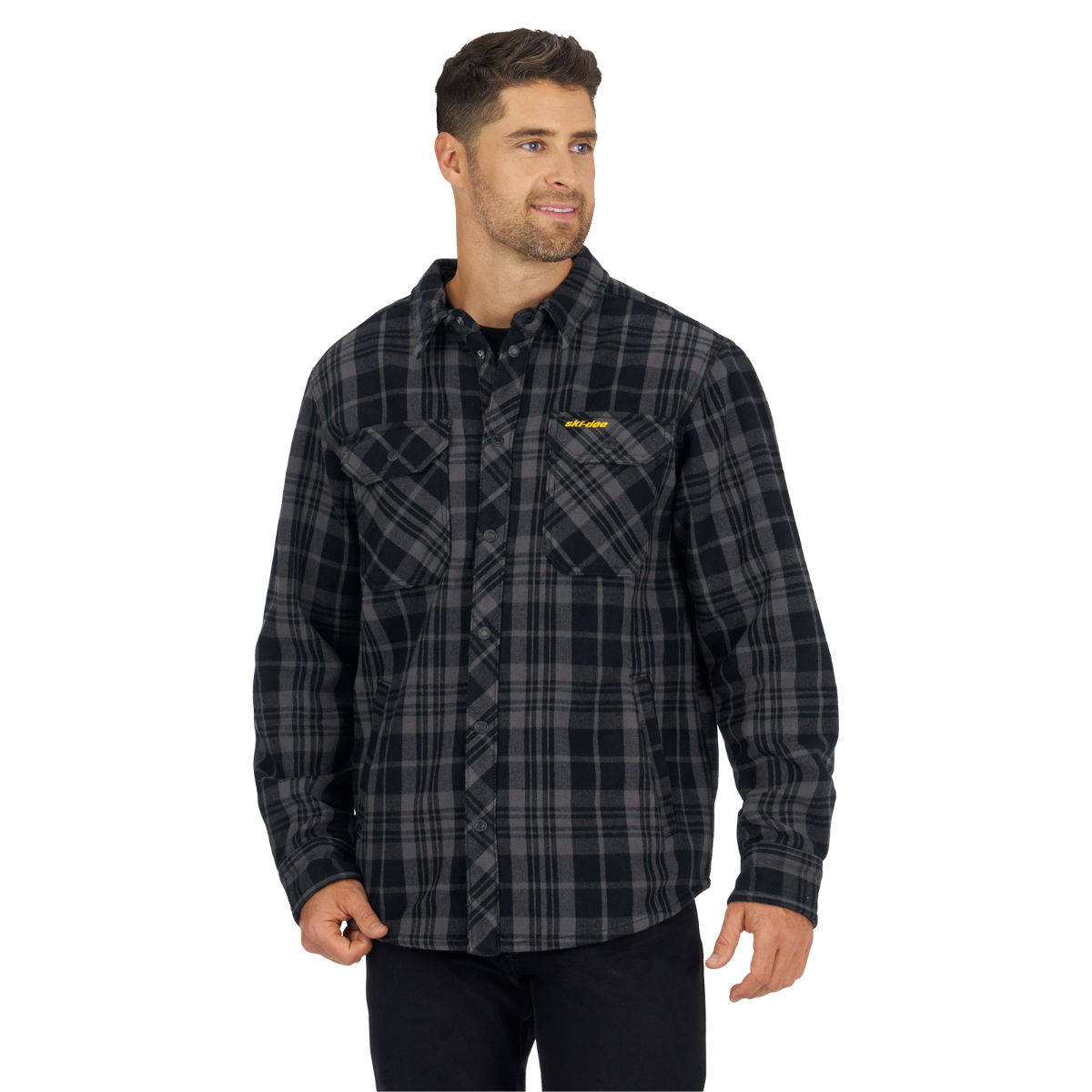 Ski-Doo Men's Plaid Bonded Overshirt