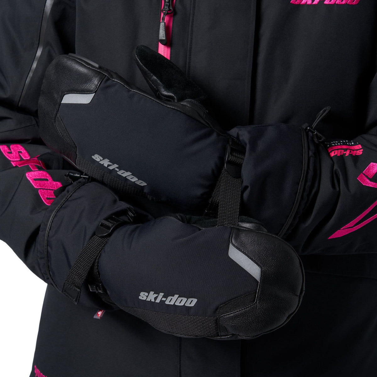 Ski-Doo Absolute 0 2.0 Insulated STX Mitts in Black 288321, alternate view 3