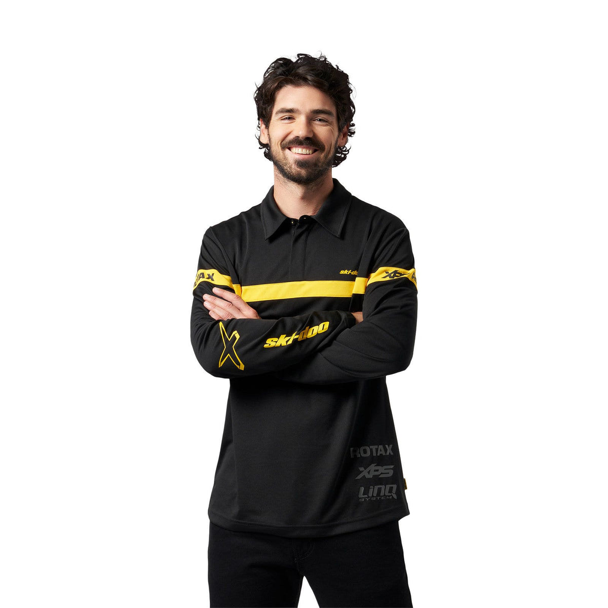 Ski-Doo Men's Polo Shirt X-Team Ls - Black M
