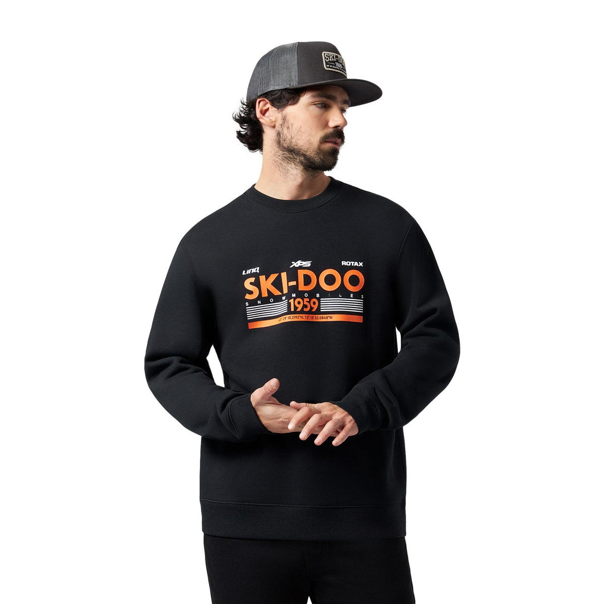 Men's Ski-Doo Heritage 1959 Crew Sweatshirt - Black M