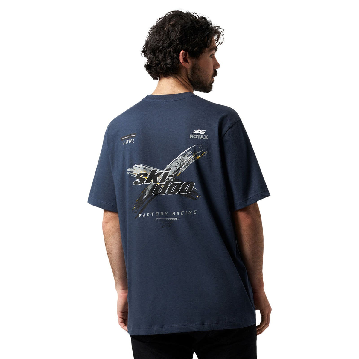 Ski-Doo Men's X-Team Sponsored T-Shirt - Denim Blue L