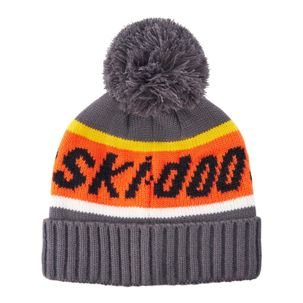 Ski-Doo Youth Unisex X-Team Pom-Pom Beanie - Charcoal Grey Onesize