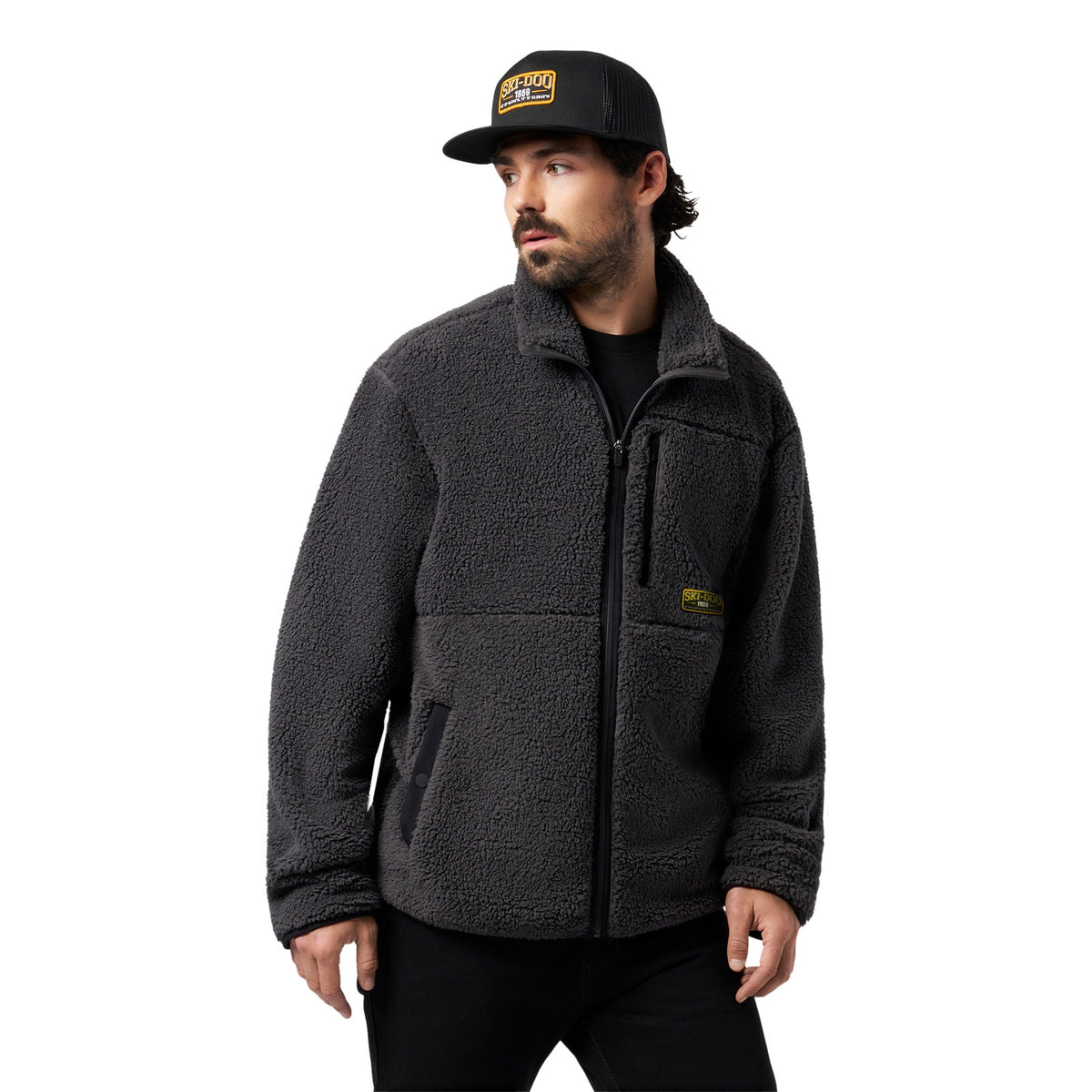 Men's Après-Ski-Doo Sherpa Full-Zip - Charcoal Grey XL