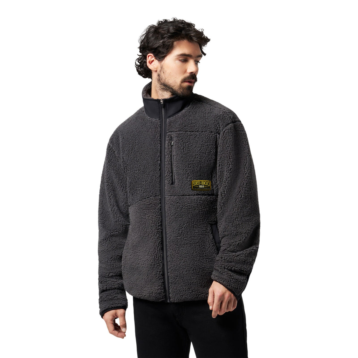 Men's Après-Ski-Doo Sherpa Full-Zip - Charcoal Grey XL