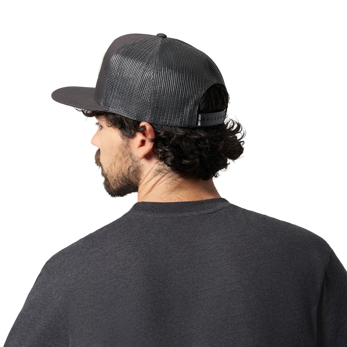 Unisex Ski-Doo Snowmobiles Flat Cap - Charcoal Grey Onesize