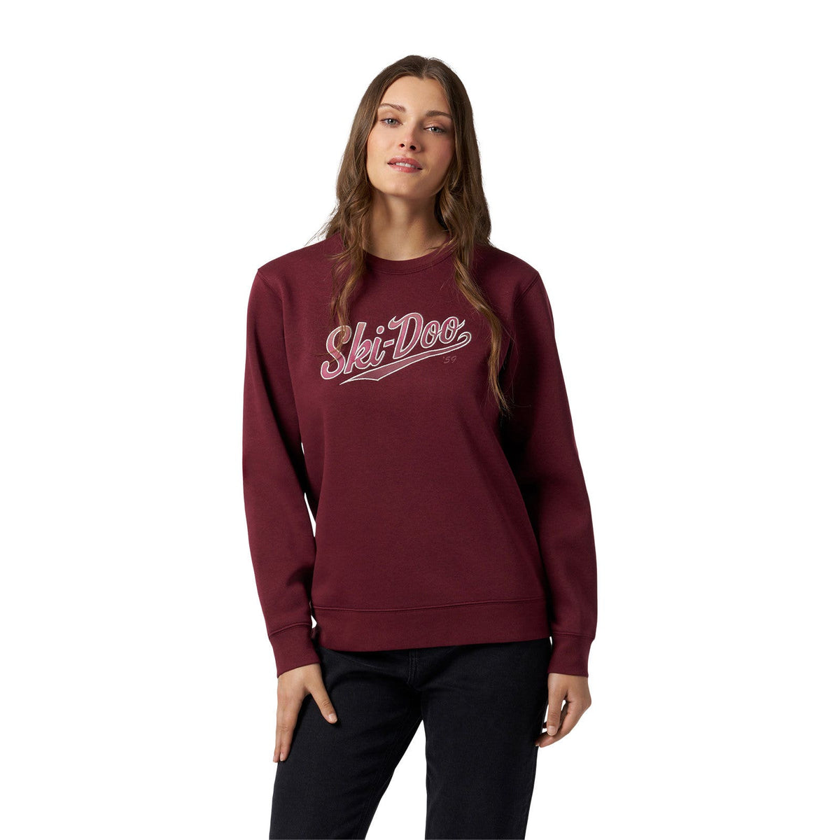 Women's Ski-Doo Après-Ski-Doo Sweatshirt - Wine M