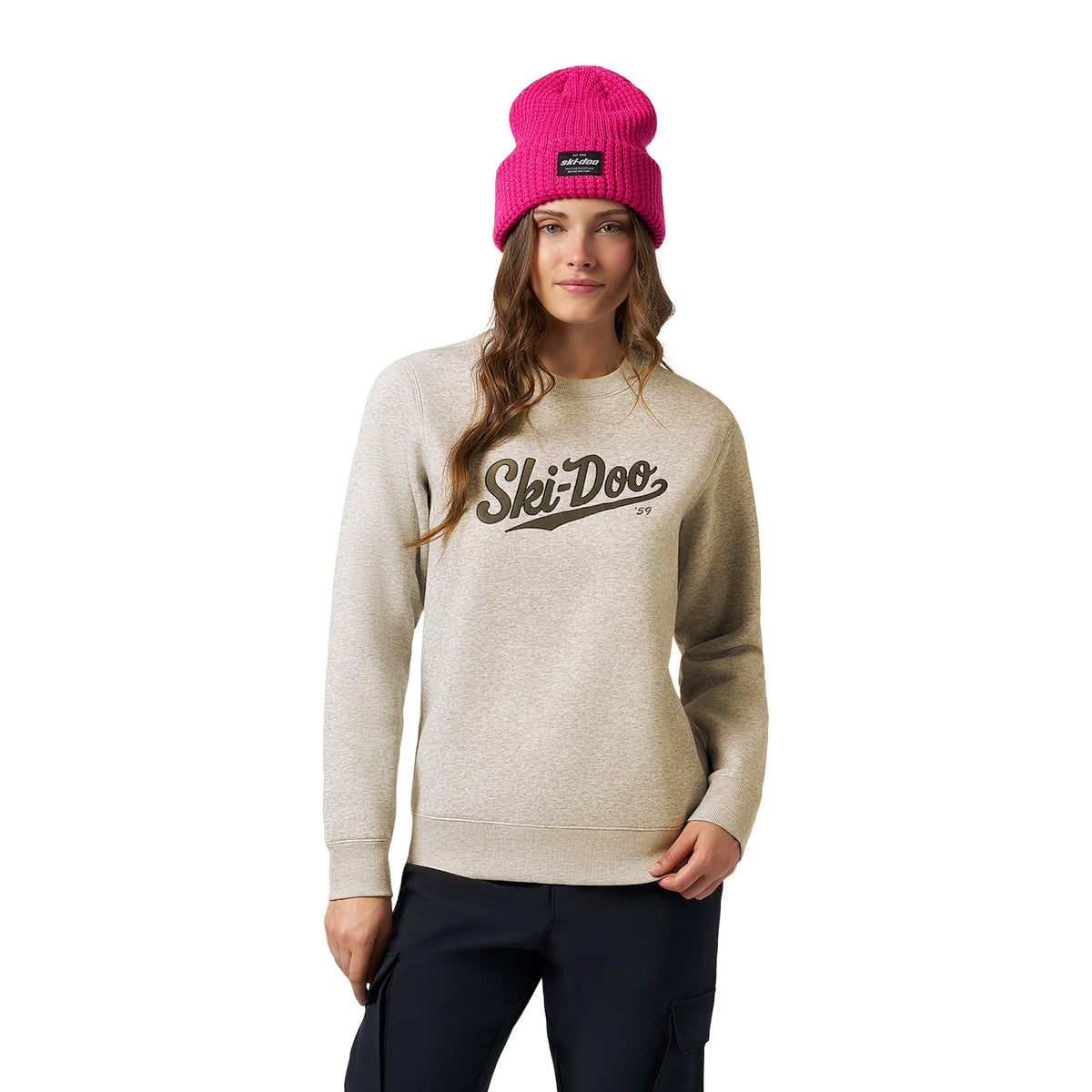 Women's Ski-Doo Après-Ski-Doo Sweatshirt - Ivory M