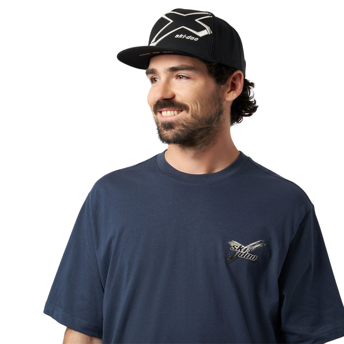 Unisex Ski-Doo X Flat Cap - Grey Onesize